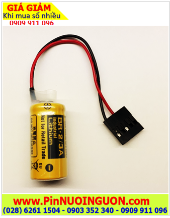 Panasonic BR-2/3A; Pin nuôi nguồn PLC Panasonic BR-2/3A 2/3A 1200mAh lithium 3V (Xuất xứ NHẬT)